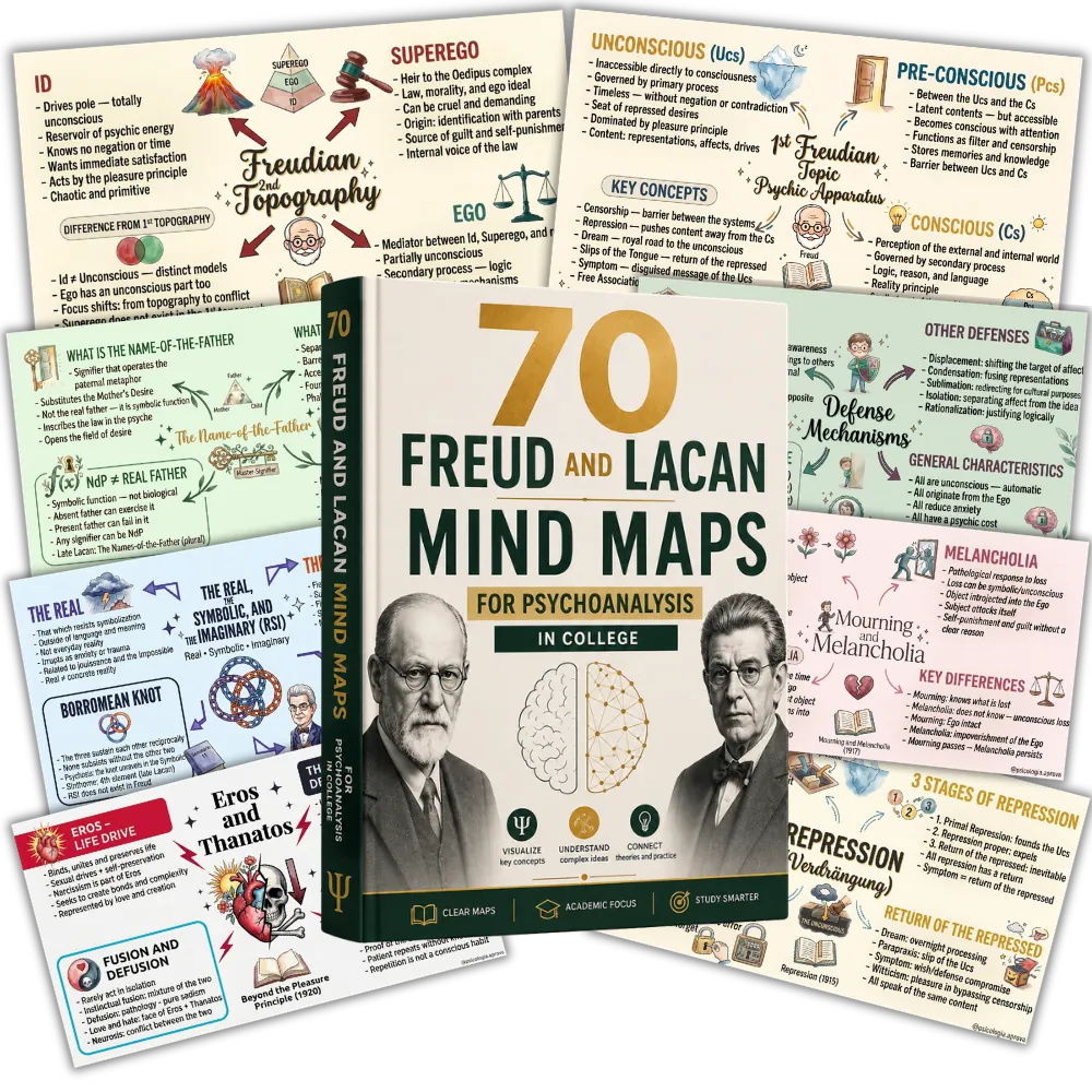 70 Freud & Lacan Mind Maps — basic plan